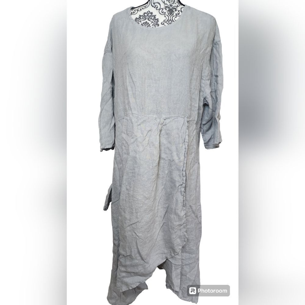 Elegant Gray Midi Dress